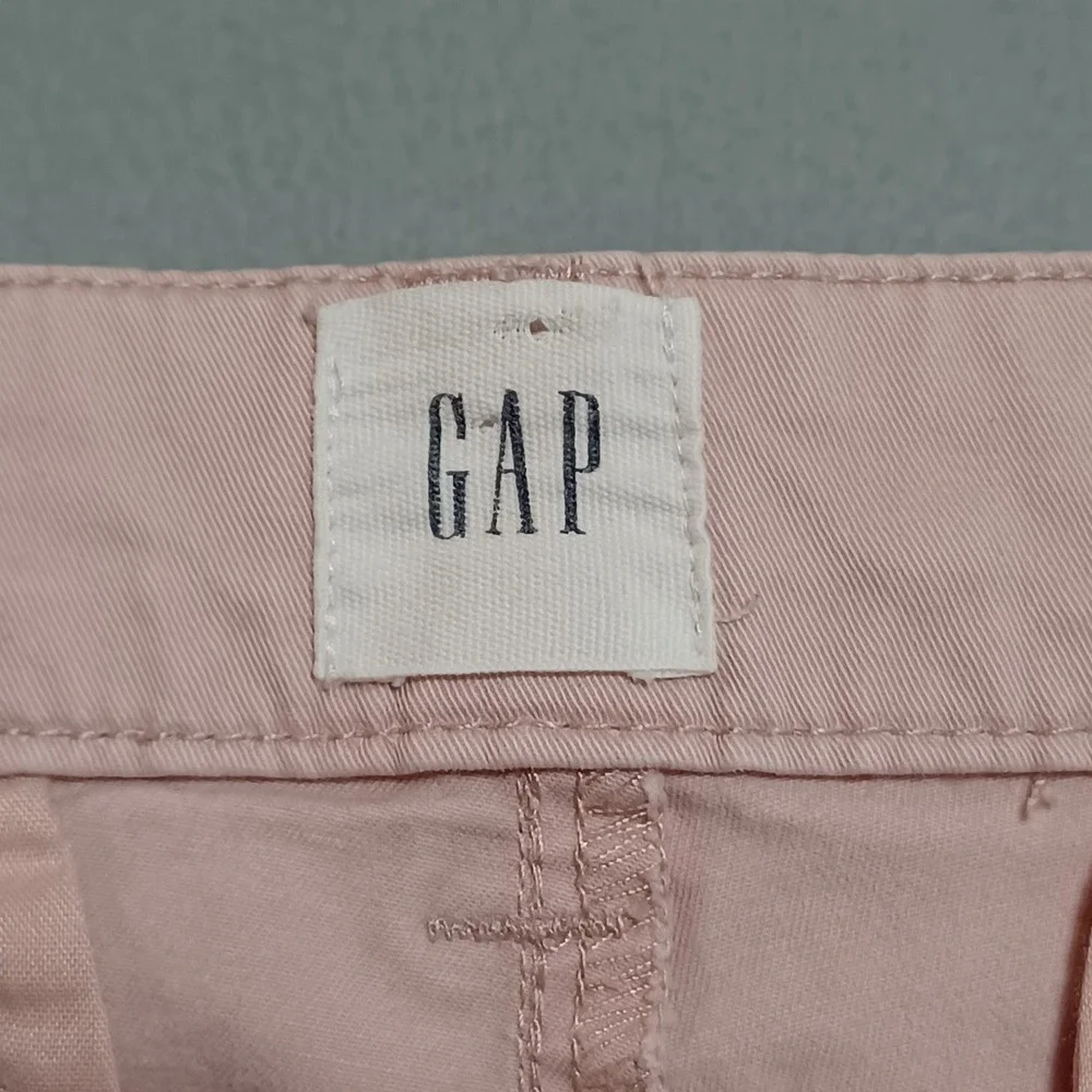 Gap Chino Pants Womens 6 Pink Girlfriend Chino 232528-06 Cotton Stretch Cropped